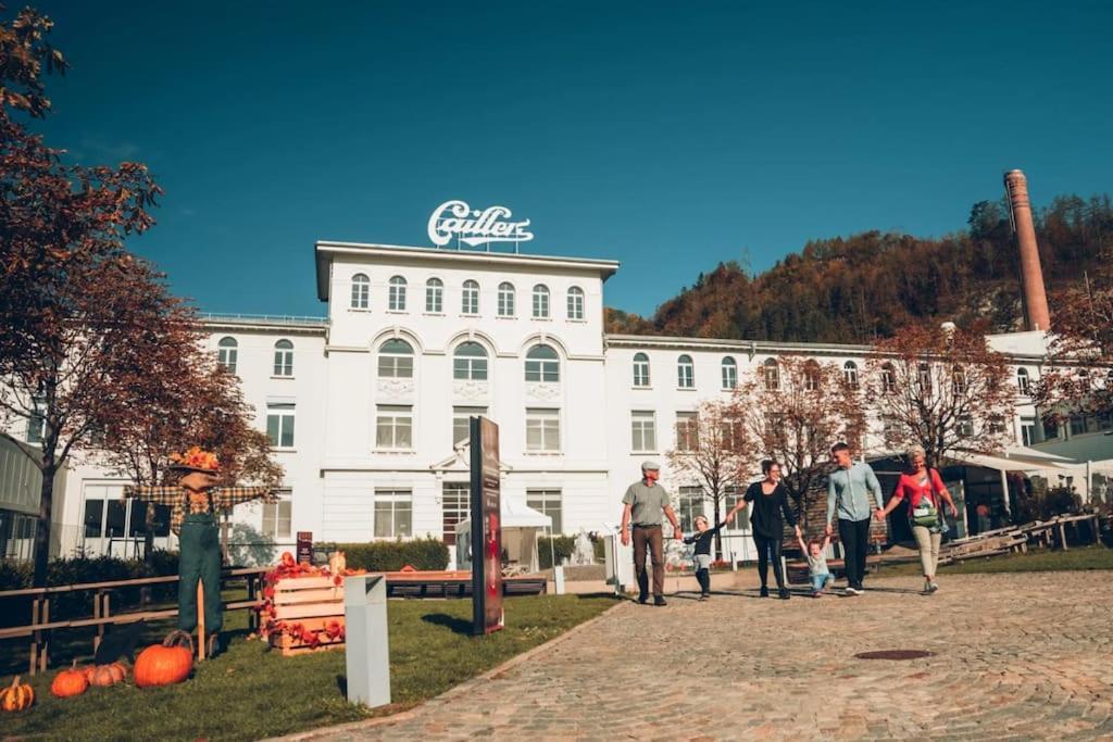 Appartement Spacieux Au Centre De La Gruyere Broc Esterno foto